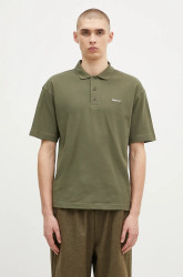 Bavlněné polo tričko Barbour Dunand OS Polo Shirt zelená barva, MML1426