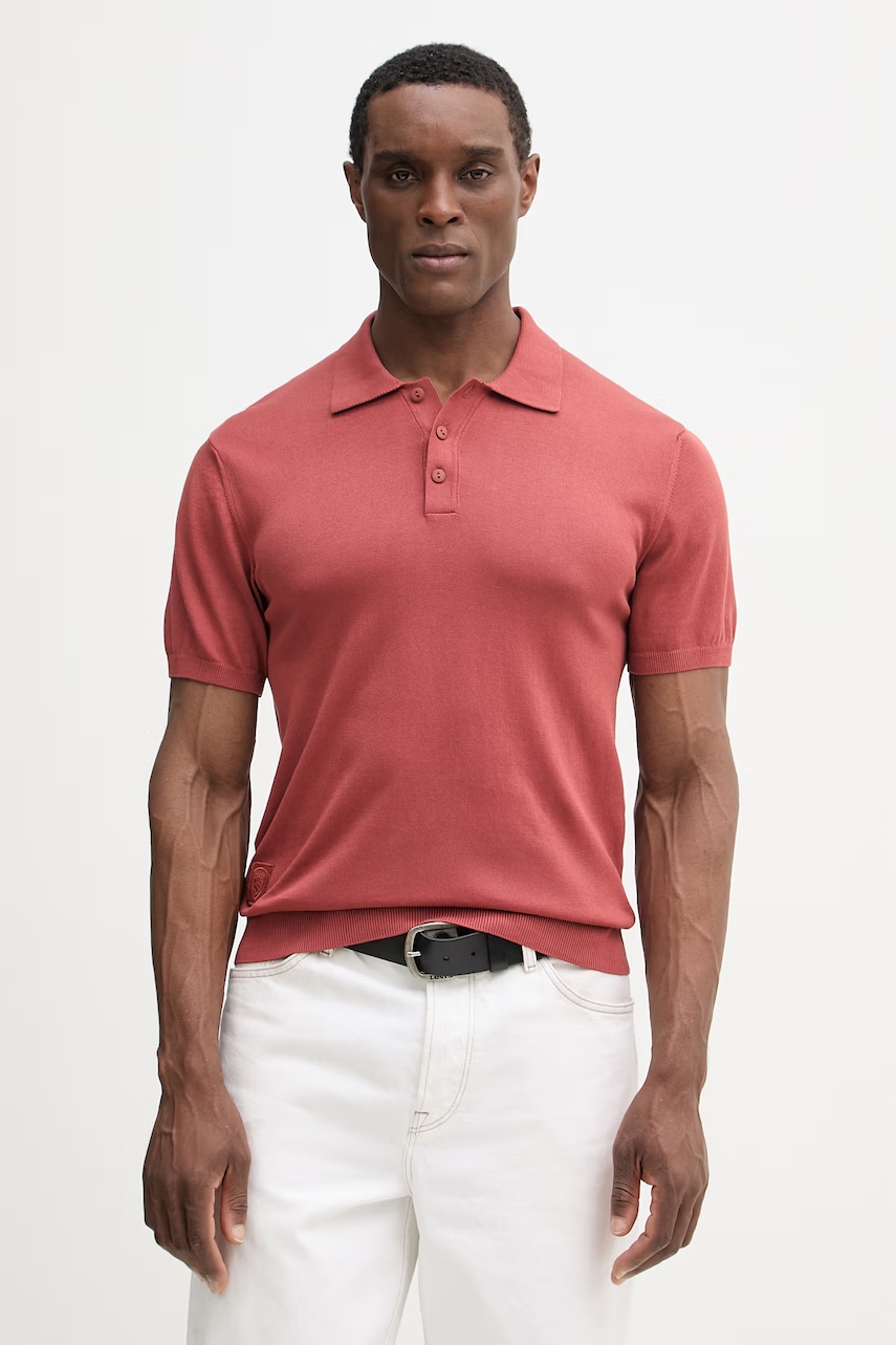 Bavlněné polo tričko Blauer CUSTER