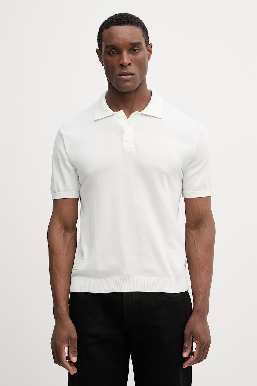 Bavlněné polo tričko Blauer CUSTER