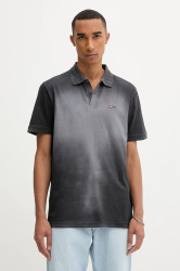 Bavlněné polo tričko Diesel T-REJUST-R3 pánské, šedá barva, A16915.0PKAL