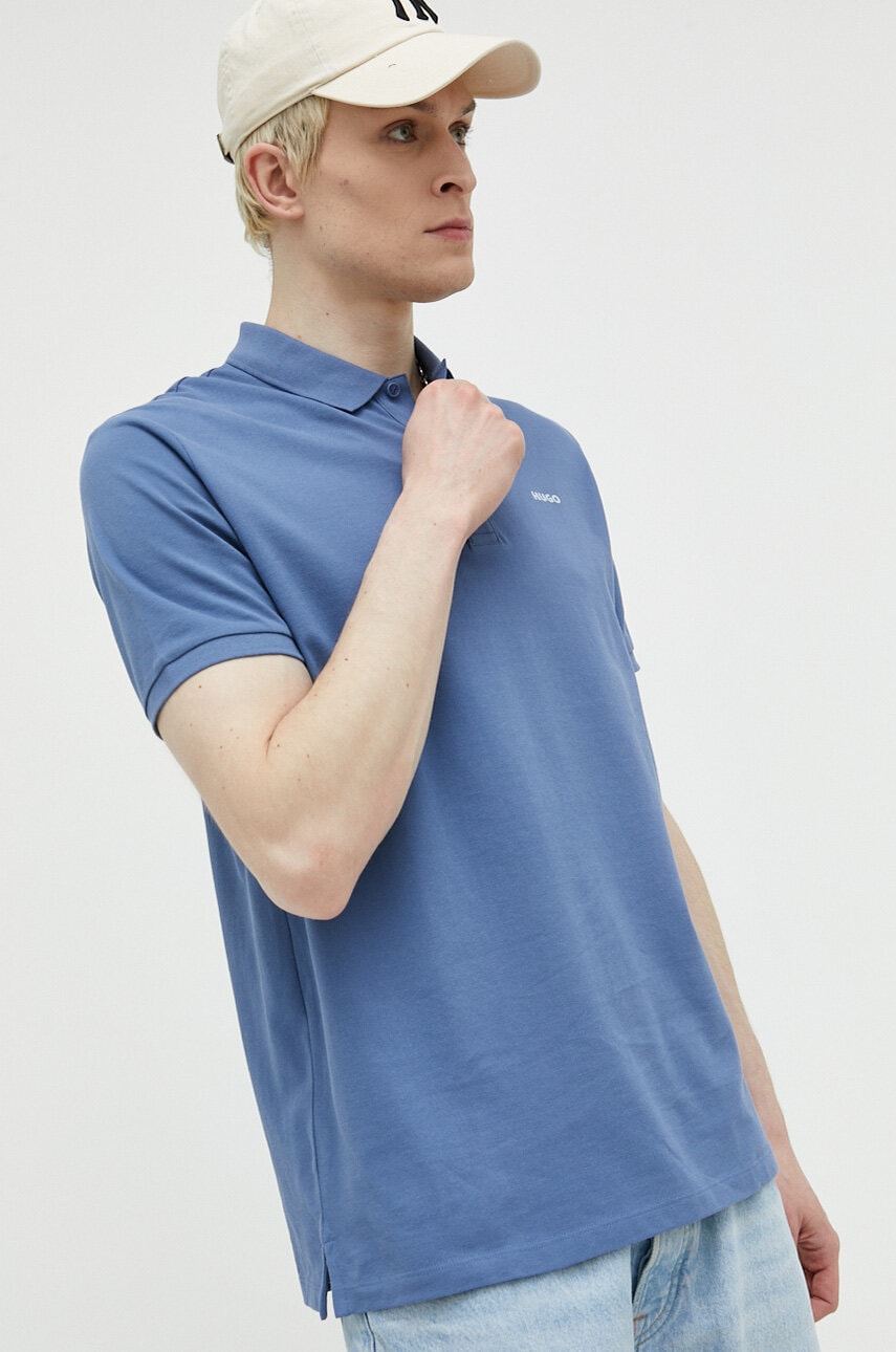 Bavlněné polo tričko HUGO Donos222