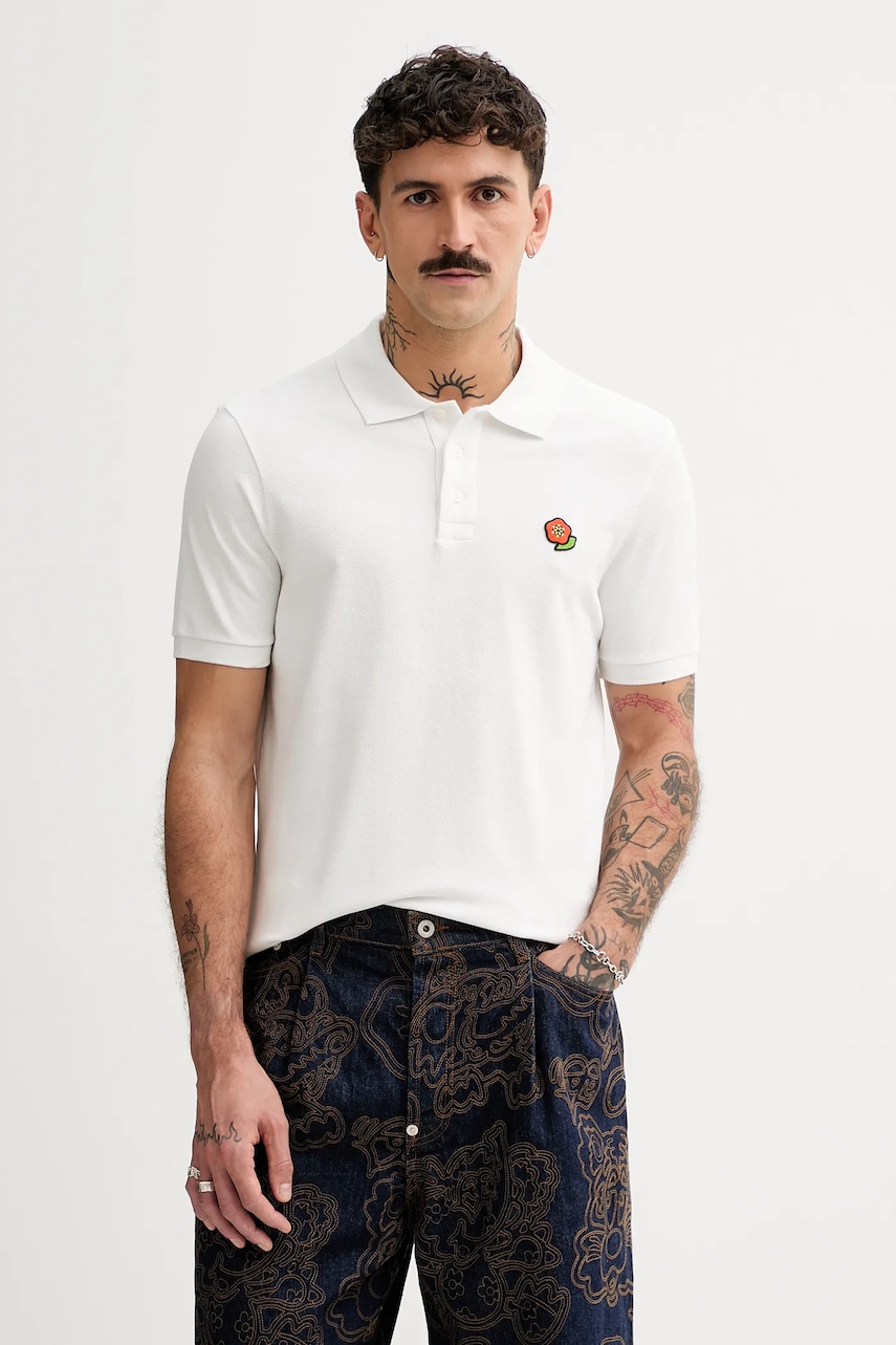 Bavlněné polo tričko Kenzo Pop