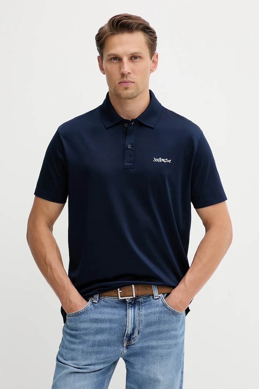 Bavlněné polo tričko Paul&Shark Knitwear