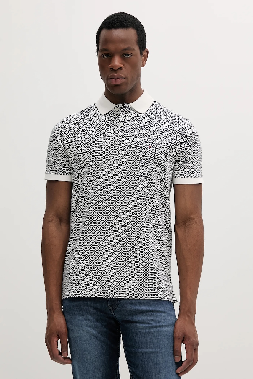 Bavlněné polo tričko Tommy Hilfiger tmavomodrá barva, MW0MW39234