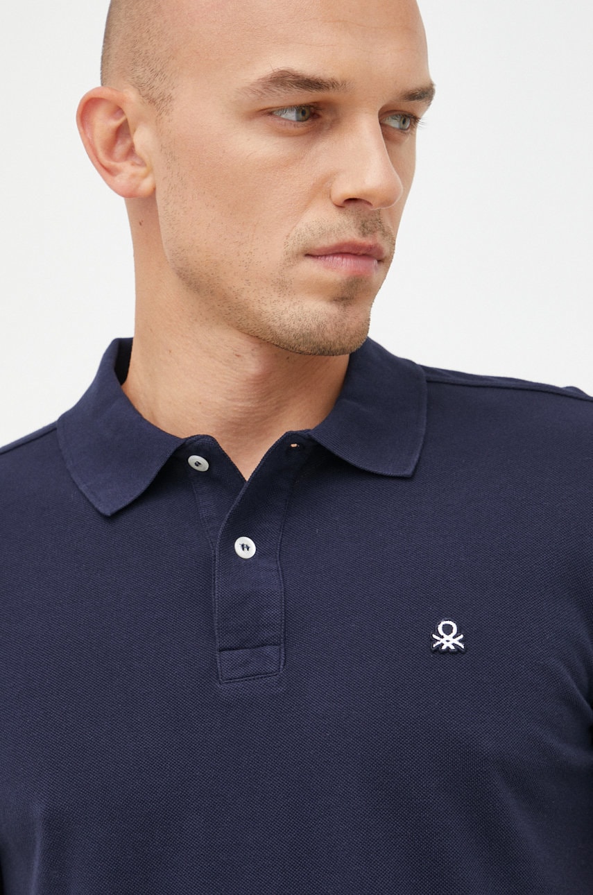 Bavlněné polo tričko United Colors of Benetton