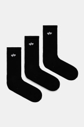 Bavlněné ponožky Alpha Industries Basic Socks 3 Pack 3-pack