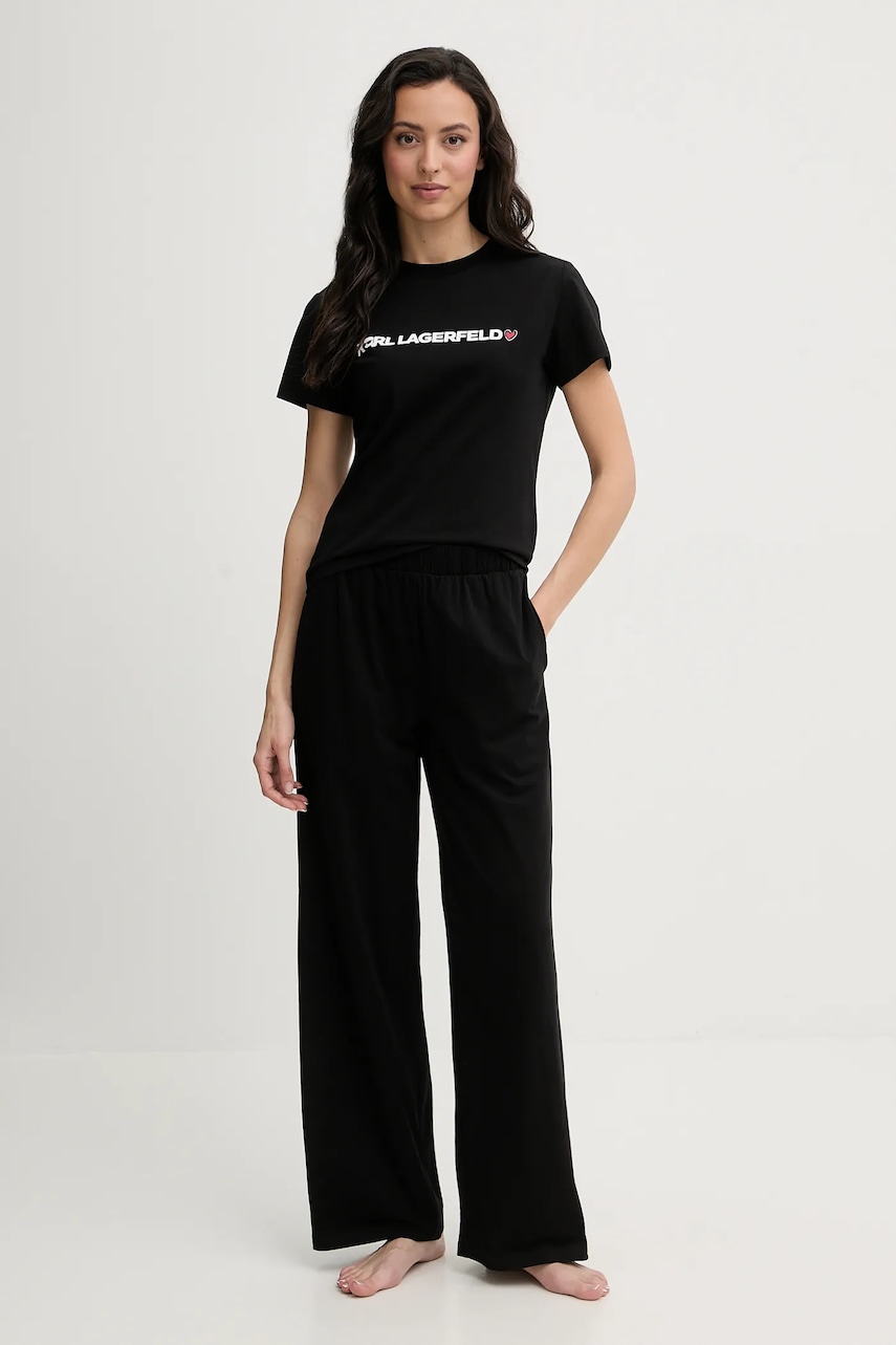 Bavlněné pyžamo Karl Lagerfeld IKON