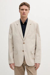 Bavlněné sako Michael Kors pánské, béžová barva, CS5100THC2