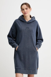Bavlněné šaty G-Star A line hdd sw modrá barva, mini, oversize, D27165-D969
