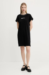 Bavlněné šaty Karl Lagerfeld Jeans černá barva, mini, A3W13044