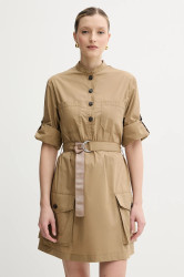 Bavlněné šaty MAX&Co. zelená barva, mini, 2516221084200