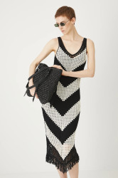 Bavlněné šaty Medicine více barev, midi, přiléhavé