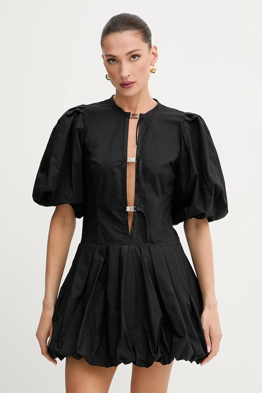 Bavlněné šaty Pinko černá barva, mini, 105212 A2LD