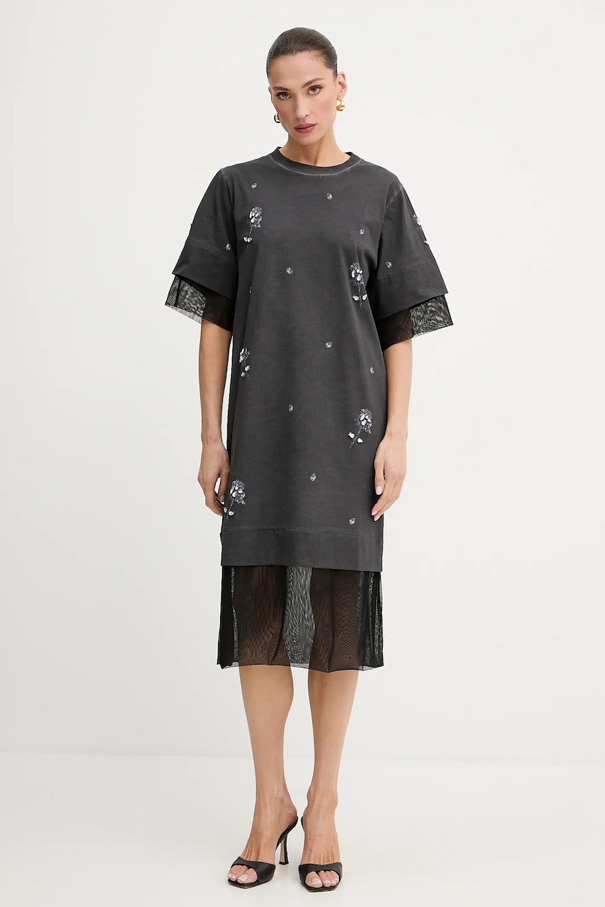 Bavlněné šaty Pinko REIMAGINE by Patrick Mcdowell