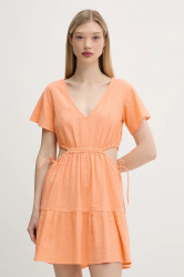 Bavlněné šaty Rip Curl CALA VADELLA oranžová barva, mini, 06UWDR
