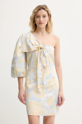 Bavlněné šaty Twinset modrá barva, mini, 251AX2034