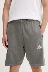Bavlněné šortky adidas All SZN pánské, šedá barva, JN0607