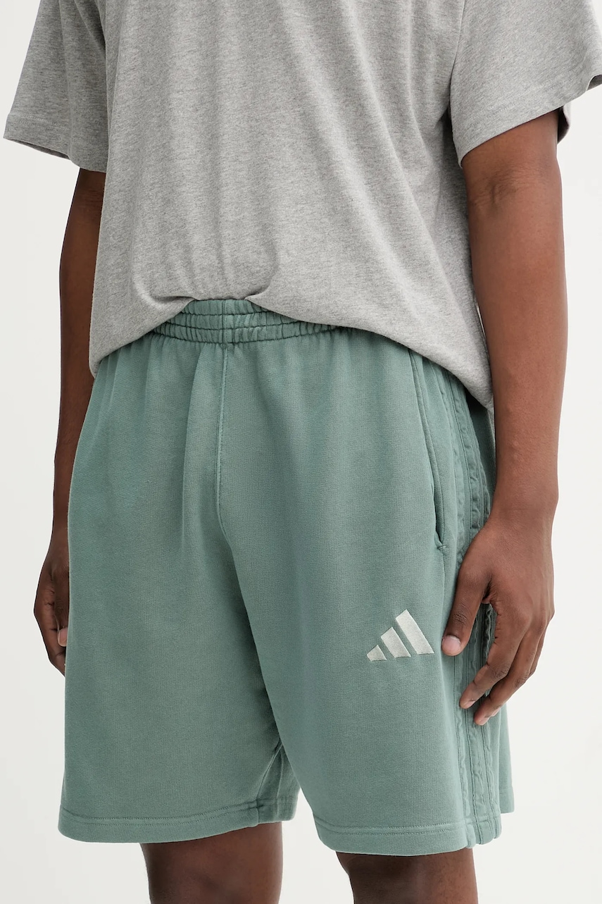 Bavlněné šortky adidas All SZN pánské, zelená barva, JN0606