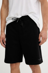 Bavlněné šortky Armani Exchange pánské, černá barva, XM001300 AF20934