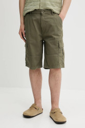 Bavlněné šortky Guess Jeans pánské, zelená barva, M5GD45 WGCV1