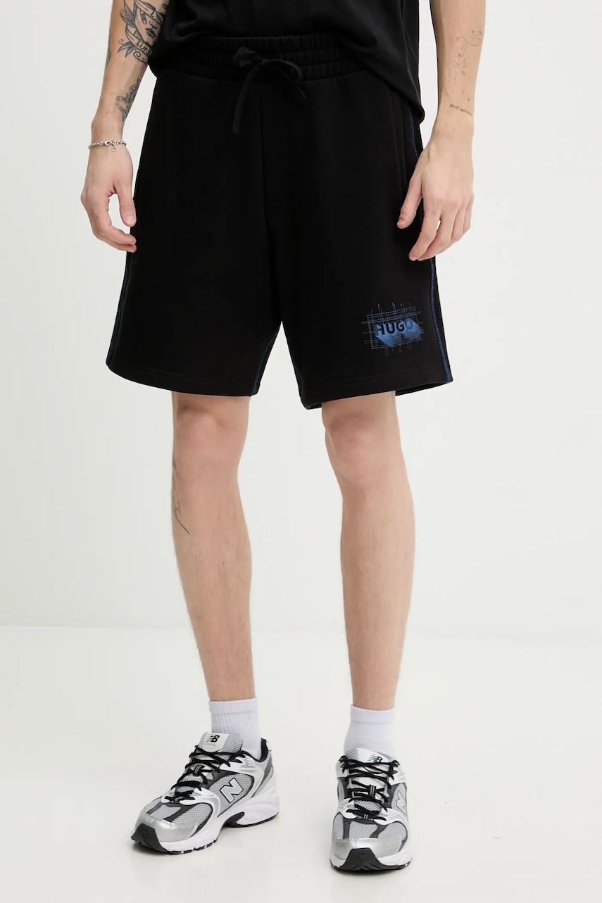 Bavlněné šortky Hugo Blue Nothali