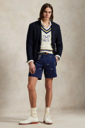 Bavlněné šortky Polo Ralph Lauren pánské, tmavomodrá barva, 710963496