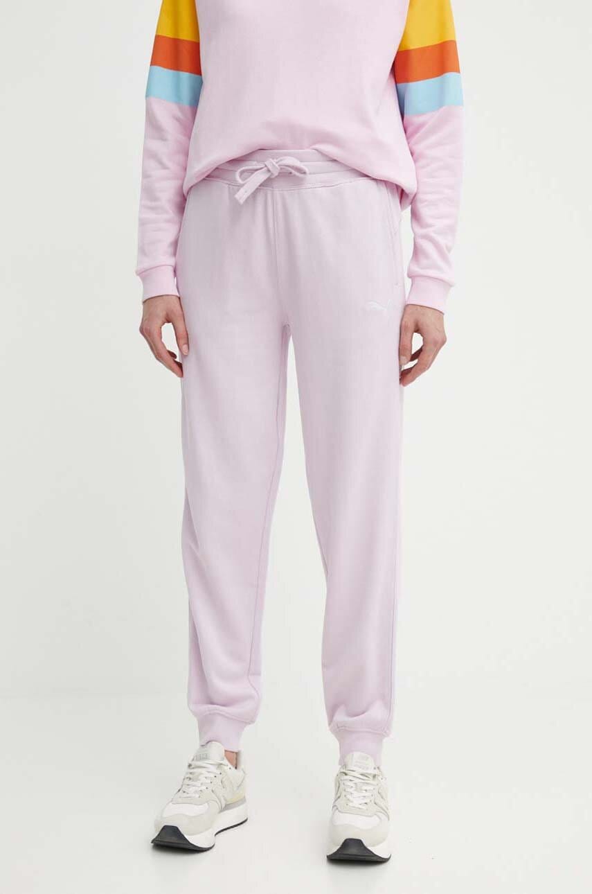 Bavlněné tepláky Puma HER