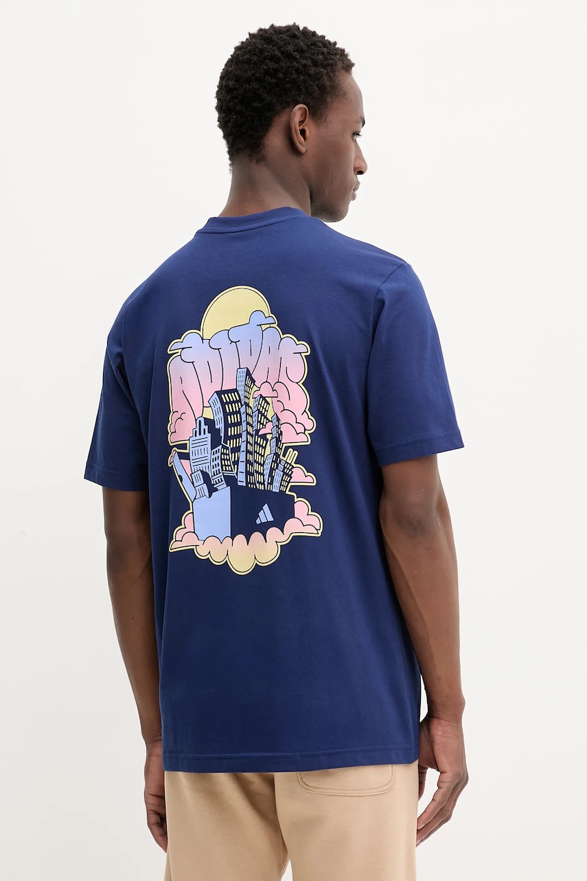 Bavlněné tričko adidas 90S CITY