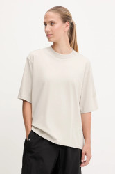 Bavlněné tričko adidas Essentials dámské, béžová barva, JE0001