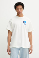 Bavlněné tričko adidas Originals Billiard Tee pánské, béžová barva, s potiskem, KT2973