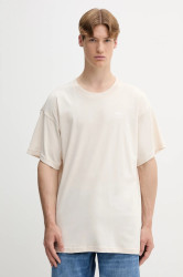 Bavlněné tričko adidas Originals Essentials pánské, béžová barva, JV5943