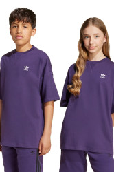 Bavlněné tričko adidas Originals fialová barva, s aplikací, JX2761