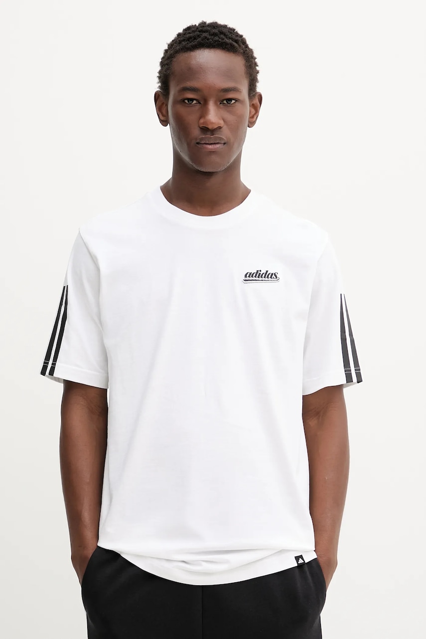 Bavlněné tričko adidas Script Tee