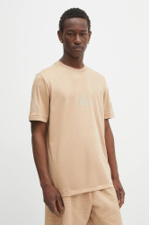 Bavlněné tričko adidas x Z.N.E pánské, béžová barva, s potiskem, JW4737