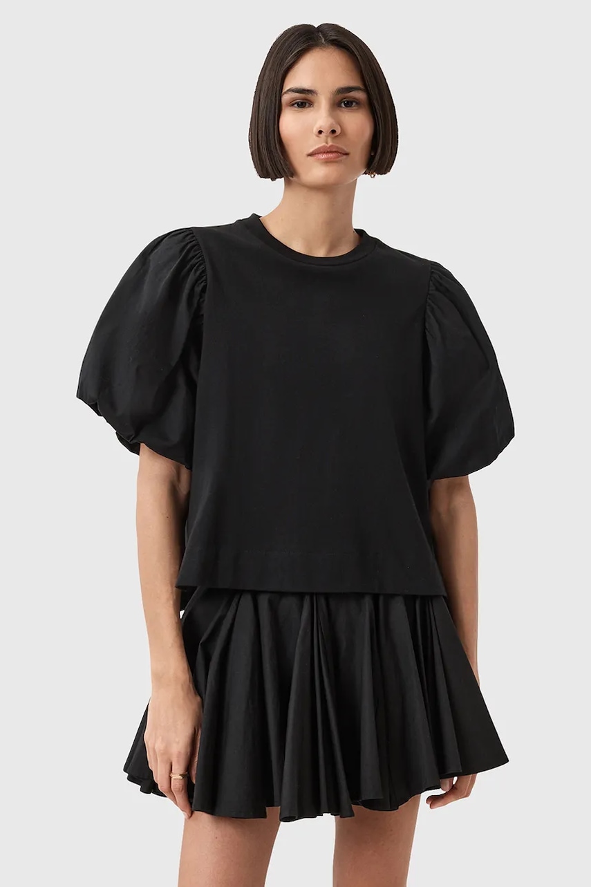 Bavlněné tričko AllSaints JESS dámské, černá barva, W031JD