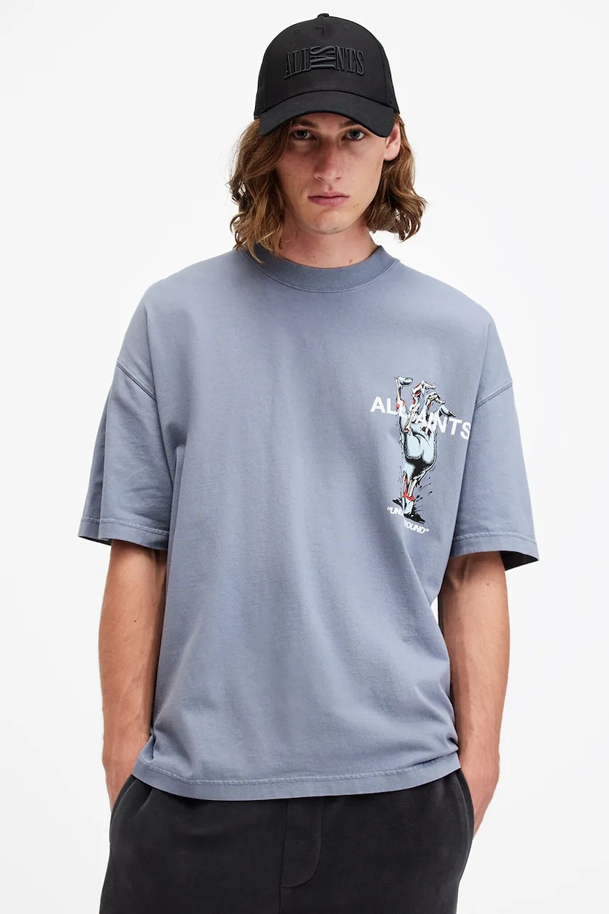 Bavlněné tričko AllSaints UNDERGANG