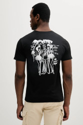 Bavlněné tričko Alpha Industries Aloha T BP pánské, černá barva, s potiskem, 156530