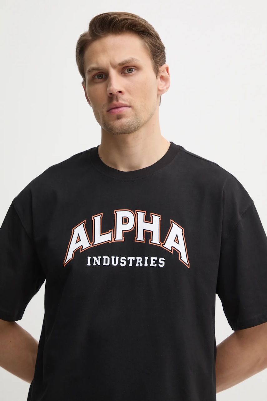 Bavlněné tričko Alpha Industries College