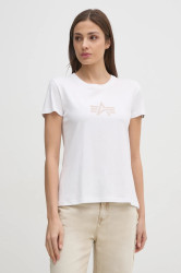 Bavlněné tričko Alpha Industries Crystal T Wmn