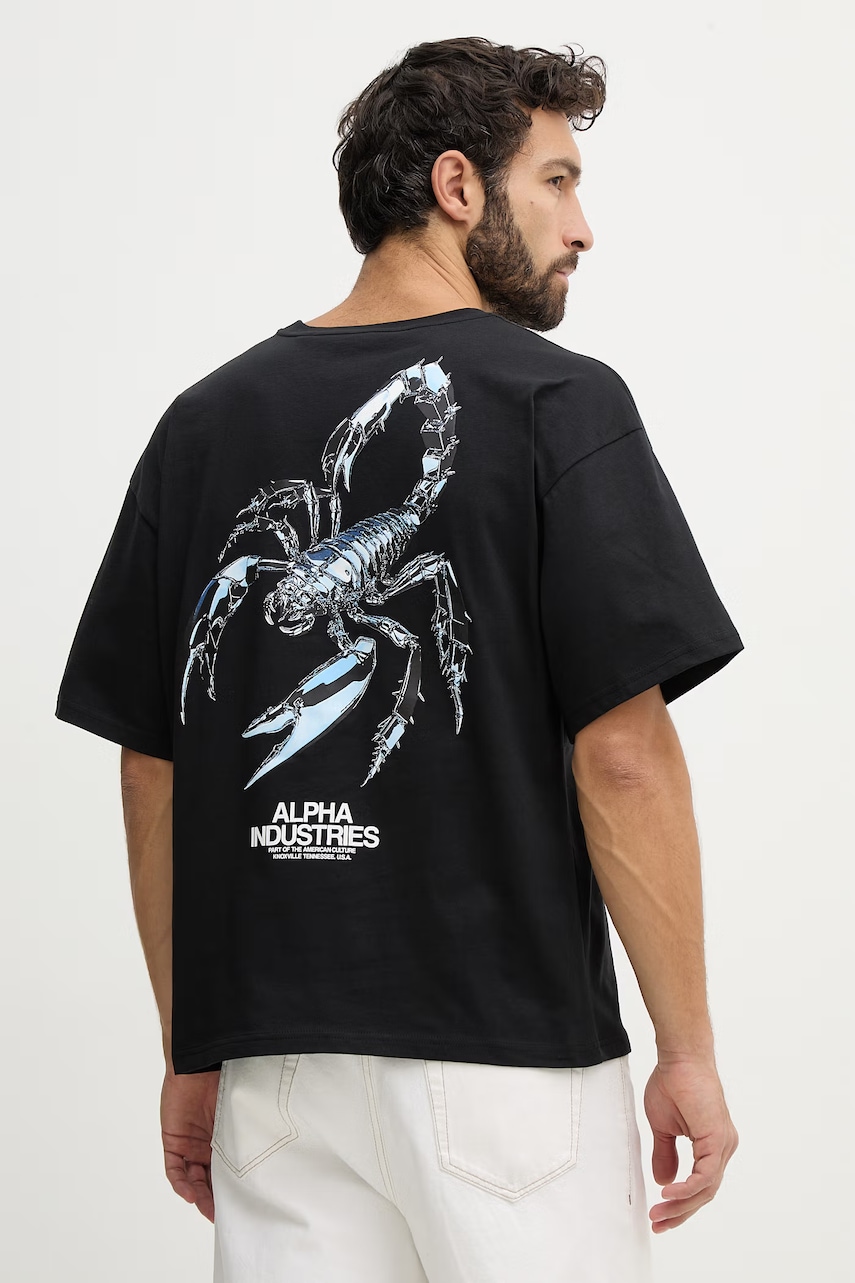 Bavlněné tričko Alpha Industries Scorpion Cyborg