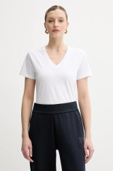 Bavlněné tričko Armani Exchange dámské, bílá barva, XW000527 AF10356