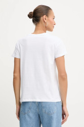 Bavlněné tričko Armani Exchange dámské, bílá barva, XW001361 AF10356