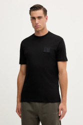 Bavlněné tričko Armani Exchange pánské, černá barva, XM001456 AF10358