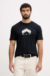 Bavlněné tričko Armani Exchange pánské, tmavomodrá barva, XM001909 AF10362