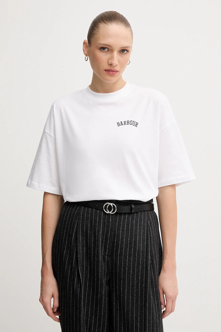 Bavlněné tričko Barbour CLAYDON