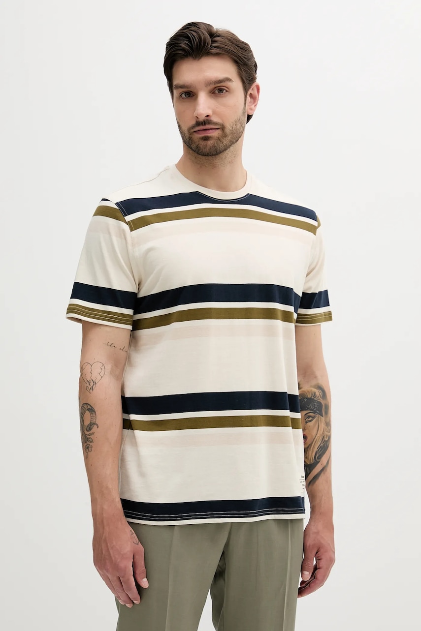 Bavlněné tričko Barbour Golborne Stripe Relaxed Fit T-Shirt