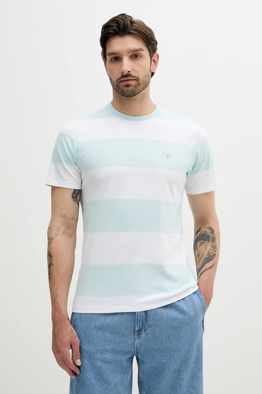 Bavlněné tričko Barbour Whalton Stripe T-Shirt