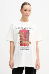 Bavlněné tričko Barbour x Farm Rio