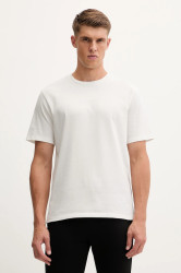 Bavlněné tričko BOGNER Fire+Ice MICK pánské, béžová barva, s potiskem, 54349760