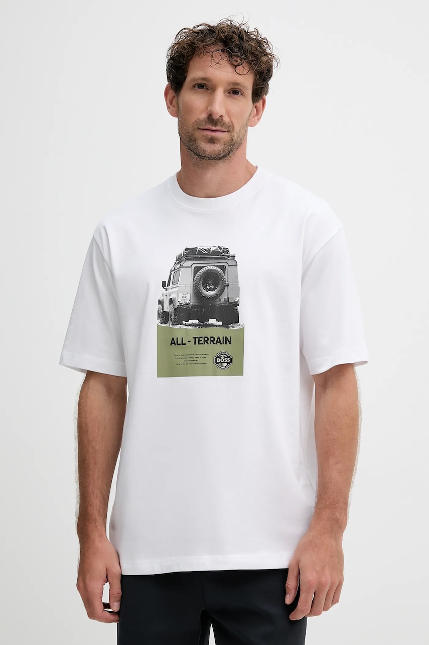 Bavlněné tričko BOSS Orange Te_Wagon